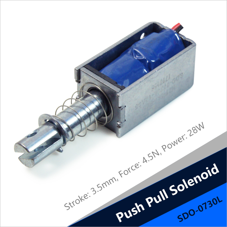 SDO-0730L Pull Push Solenoid For Automatic Drug Delivery Machine