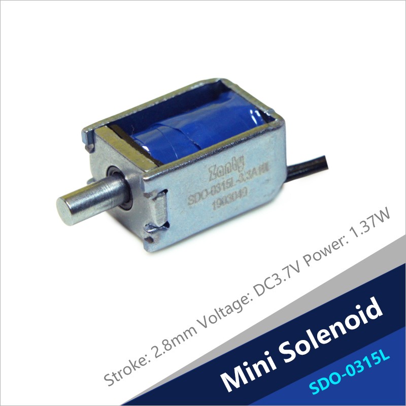 SDO-0315L Mini Linear Push Pull Solenoids For Fingerprint Lock