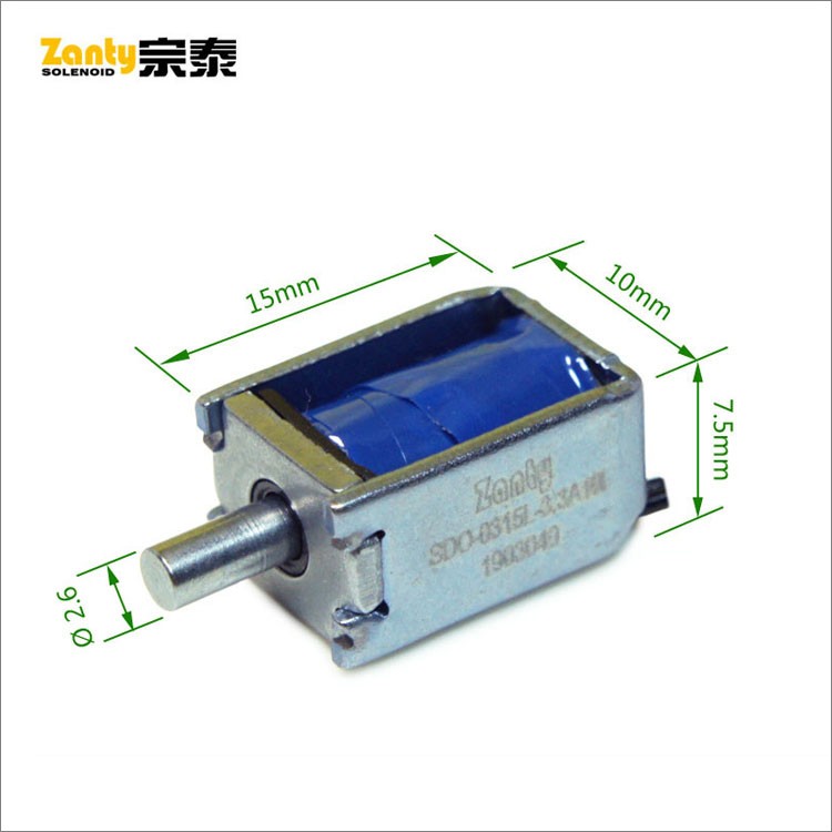 SDO-0315L Mini Linear Push Pull Solenoids For Fingerprint Lock