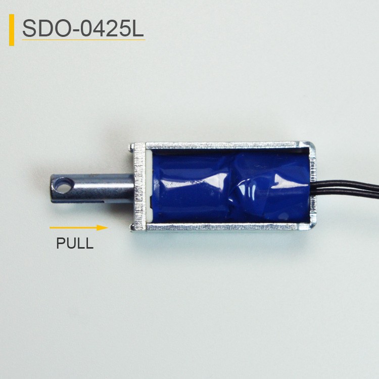 SDO-0425L Open Frame Linear Push Pull Solenoid For Card Reader