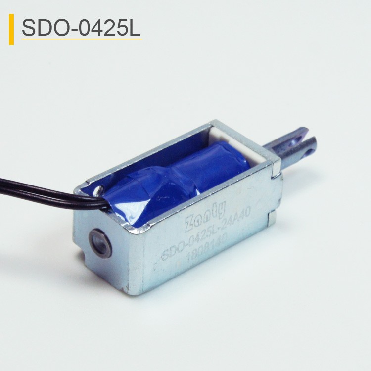 SDO-0425L Open Frame Linear Push Pull Solenoid For Card Reader