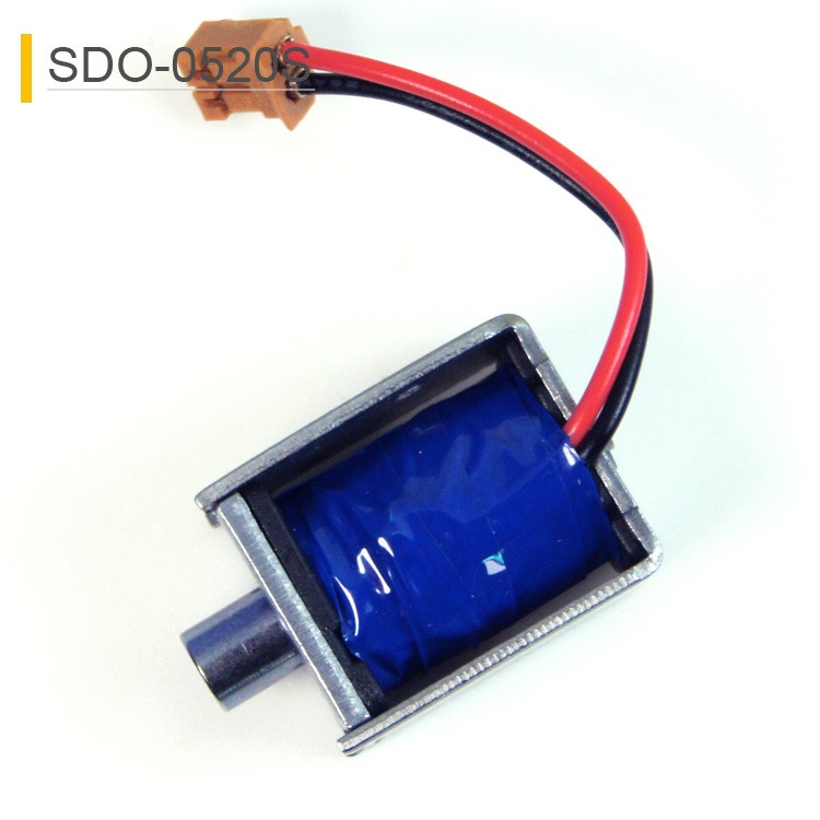 SDO-0520S Open Frame Push Linear Solenoid For Textile Machine