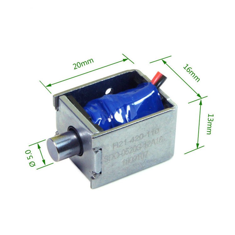 SDO-0520S Open Frame Push Linear Solenoid For Textile Machine