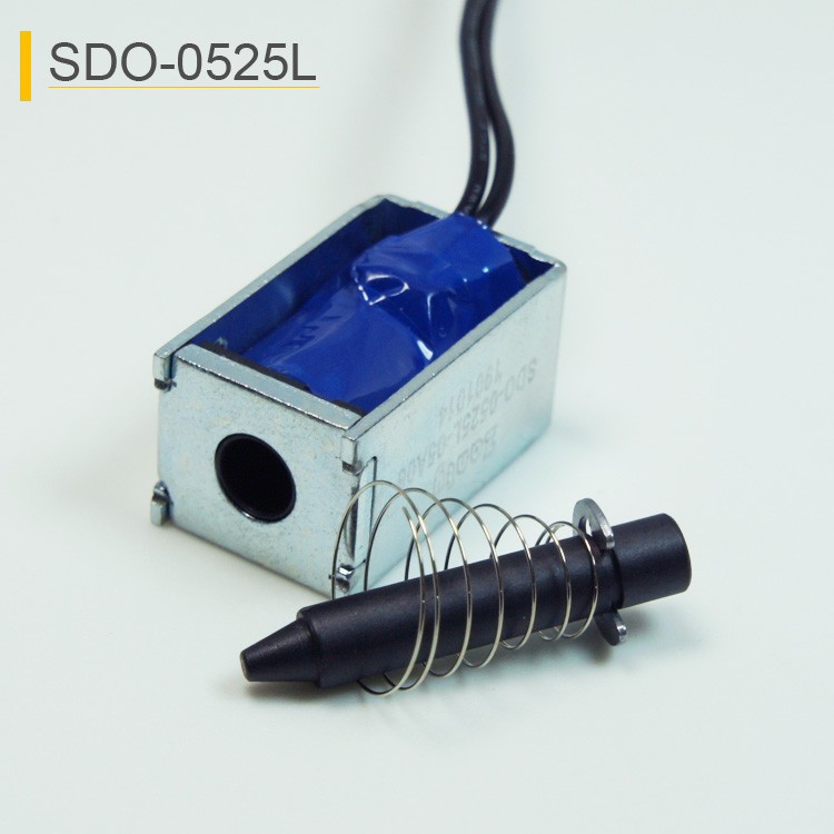SDO-0525L Open Frame Linear Pull Solenoid For Card Reader