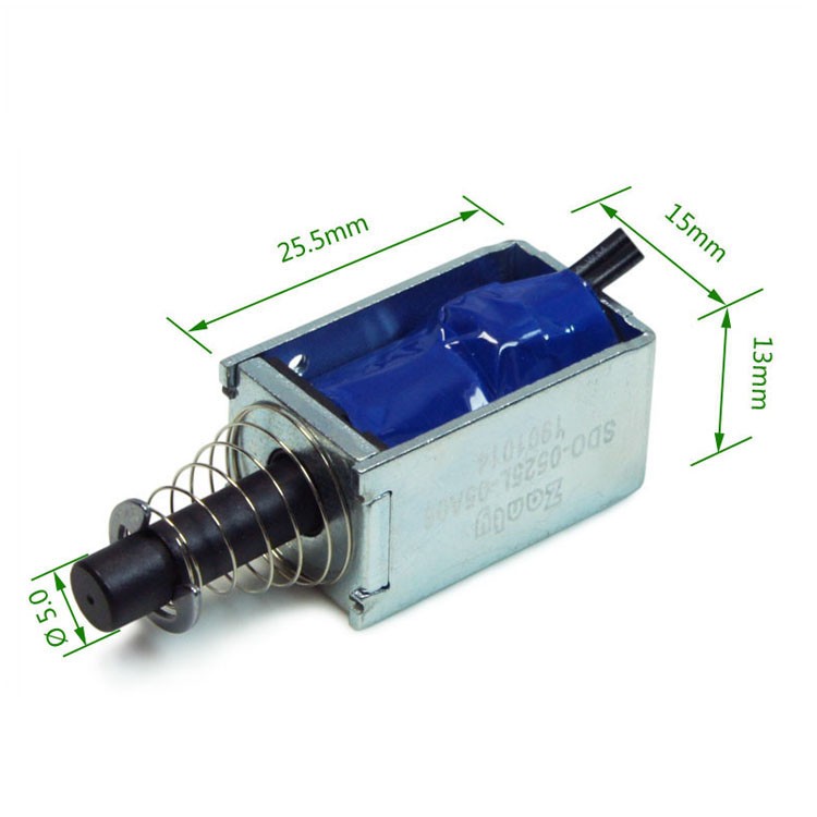 SDO-0525L Open Frame Linear Pull Solenoid For Card Reader