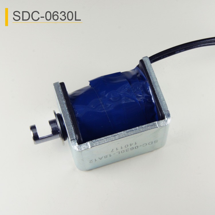 SDC-0630L Open Frame Pull Push Solenoid For Cash Box And Vending Machine