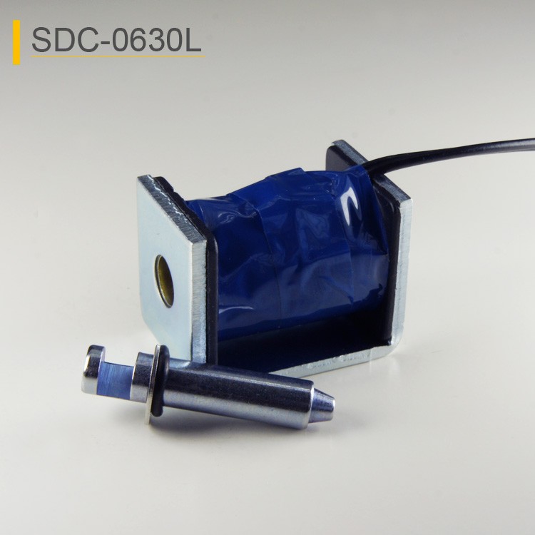SDC-0630L Open Frame Pull Push Solenoid For Cash Box And Vending Machine