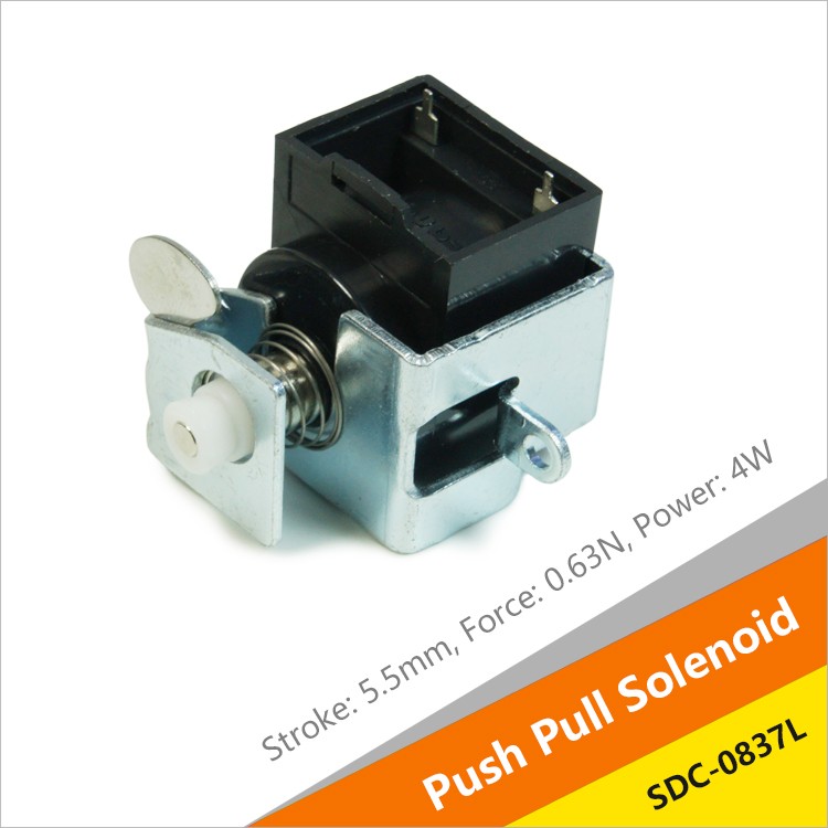 SDC-0837L Linear Push Pull Solenoid For Gun Anti-theft Cabinet
