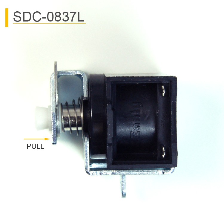 SDC-0837L Linear Push Pull Solenoid For Gun Anti-theft Cabinet