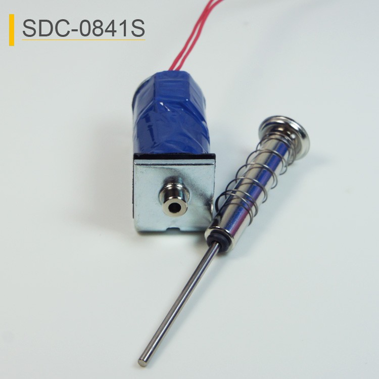 SDC-0841S Open Frame Linear Push Pull Solenoid For Vending Machine