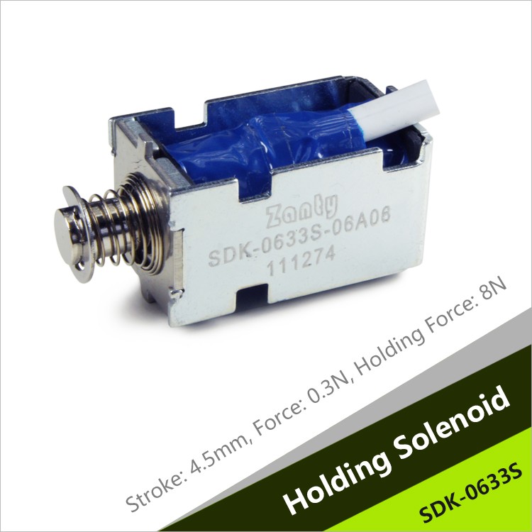 SDK-0633S Single Latching Push Solenoid For Smart Door Lock In Hotels