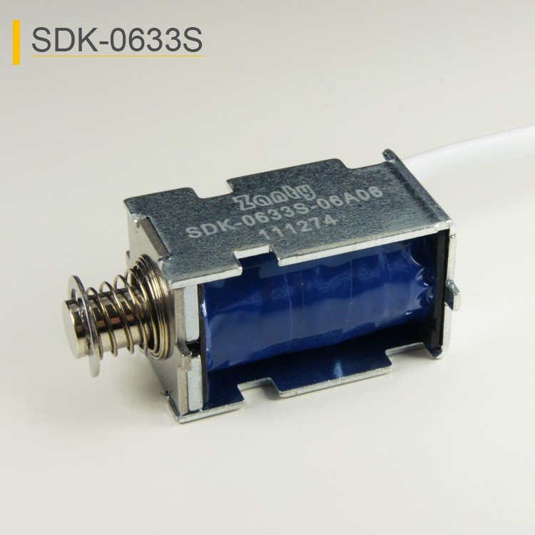 SDK-0633S Single Latching Push Solenoid For Smart Door Lock In Hotels
