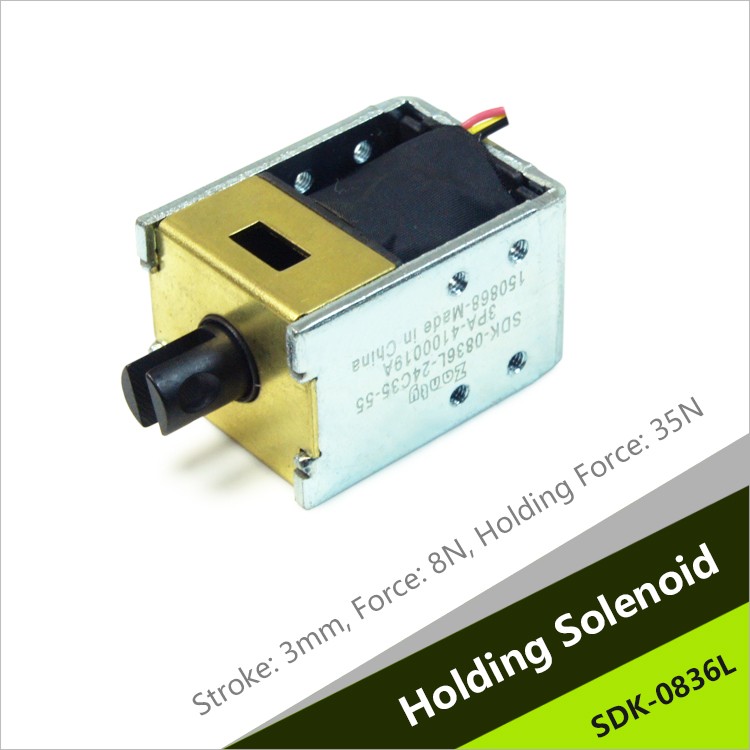 SDK-0836L Single Latching Pull Solenoid For Passbook Printer