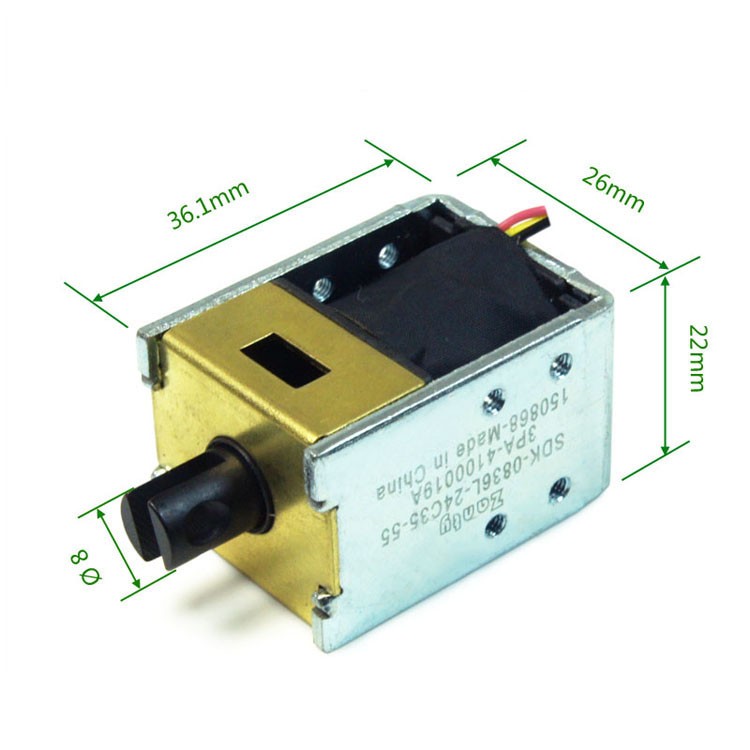 SDK-0836L Single Latching Pull Solenoid For Passbook Printer