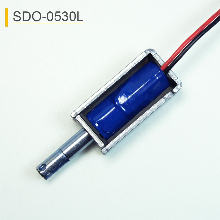 SDO-0530L Open Frame Miniature Push-Pull Solenoid For Card Reader