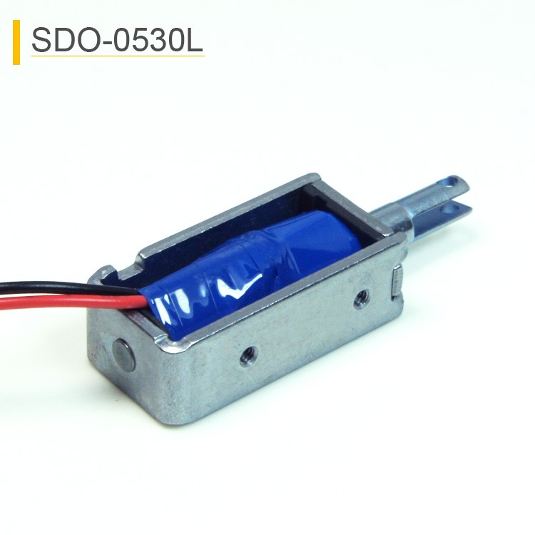 SDO-0530L Open Frame Miniature Push-Pull Solenoid For Card Reader