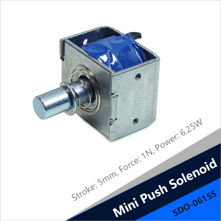 SDO-0615S Push Mini Solenoid For Shared Power Bank Rental Cabinet Electronic Lock