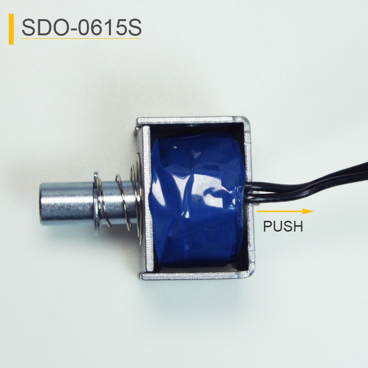 SDO-0615S Push Mini Solenoid For Shared Power Bank Rental Cabinet Electronic Lock