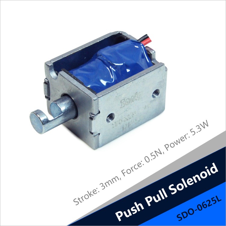SDO-0625L Open Frame Push Pull Solenoid For Game Console