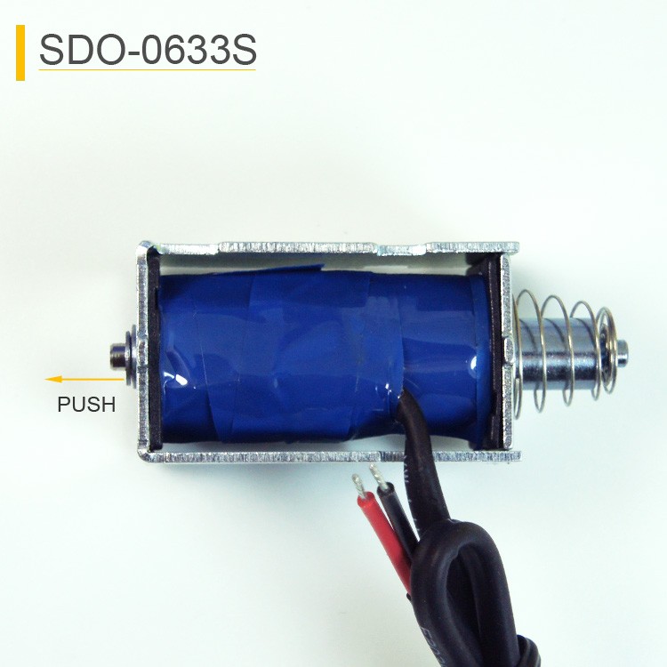 SDO-0633S Open Frame Push-pull Solenoid For Hotel Room Door Lock