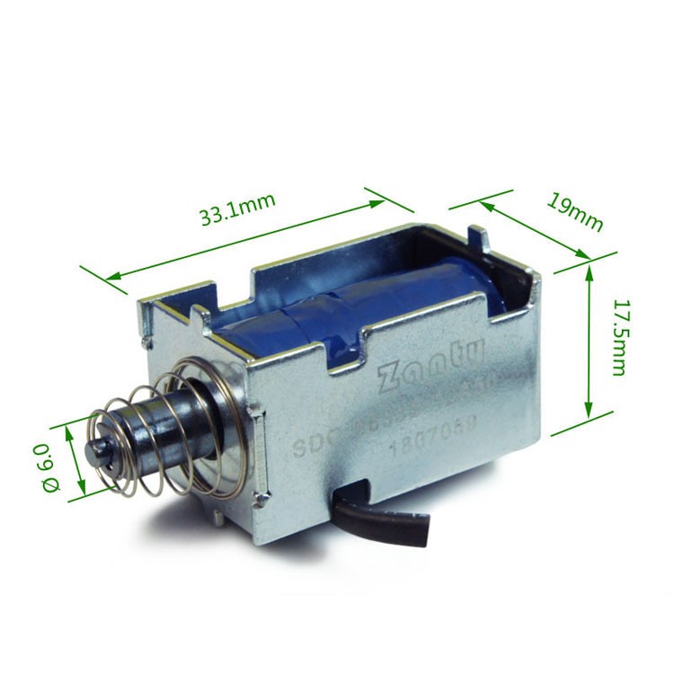 SDO-0633S Open Frame Push-pull Solenoid For Hotel Room Door Lock