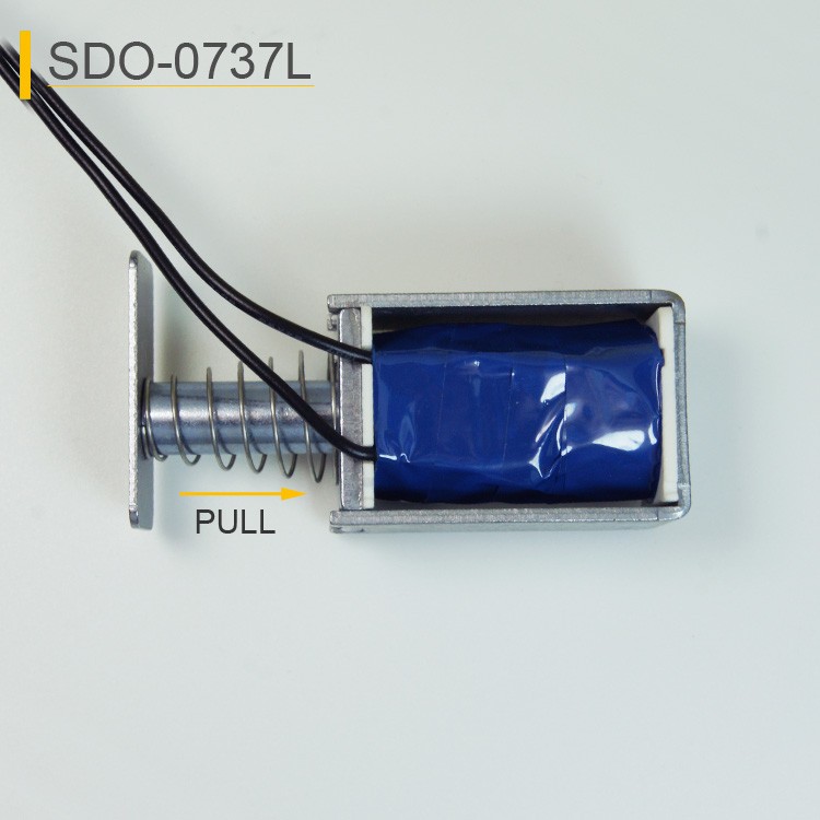SDO-0737L Pull Solenoid For Exhaust Fan Shutter Opening And Closing Control