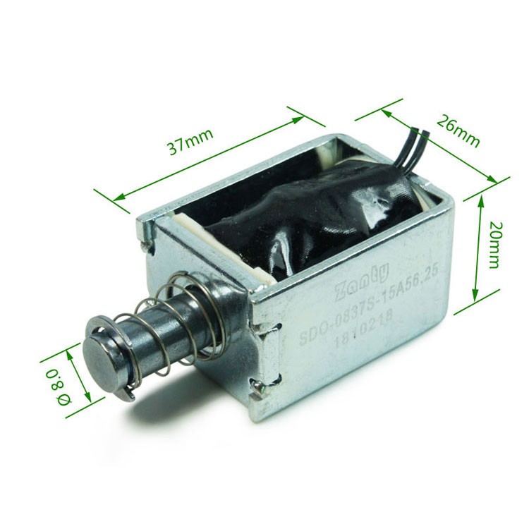 SDO-0837S Open Frame Linear Push Solenoid For Electric Pressure Cooker