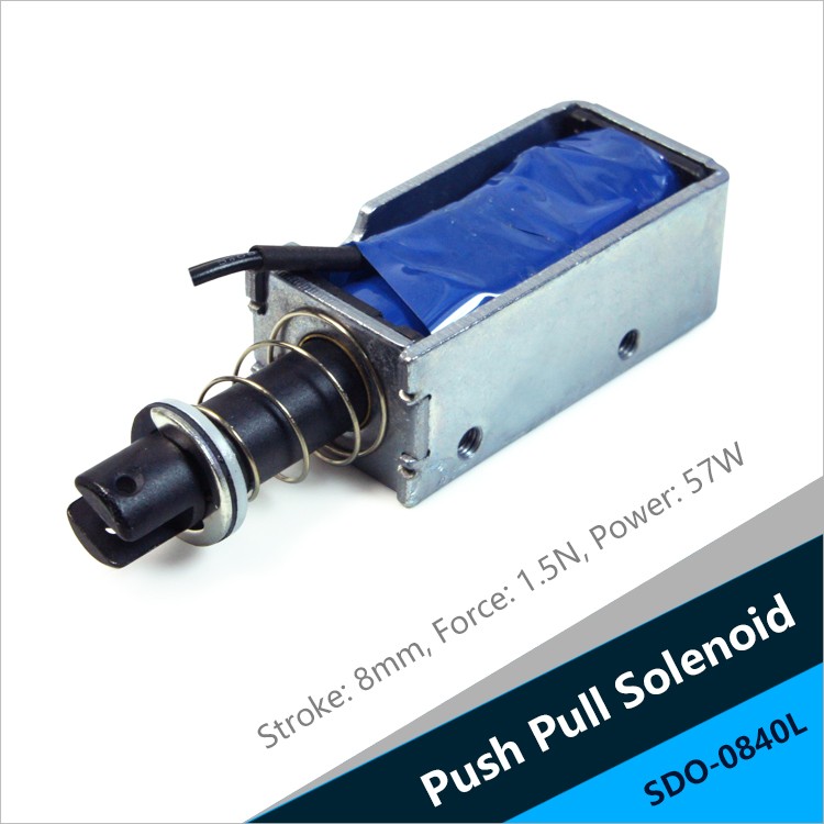 SDO-0840L Linear Push-Pull Solenoid For Automatic Medicine Taking Machine