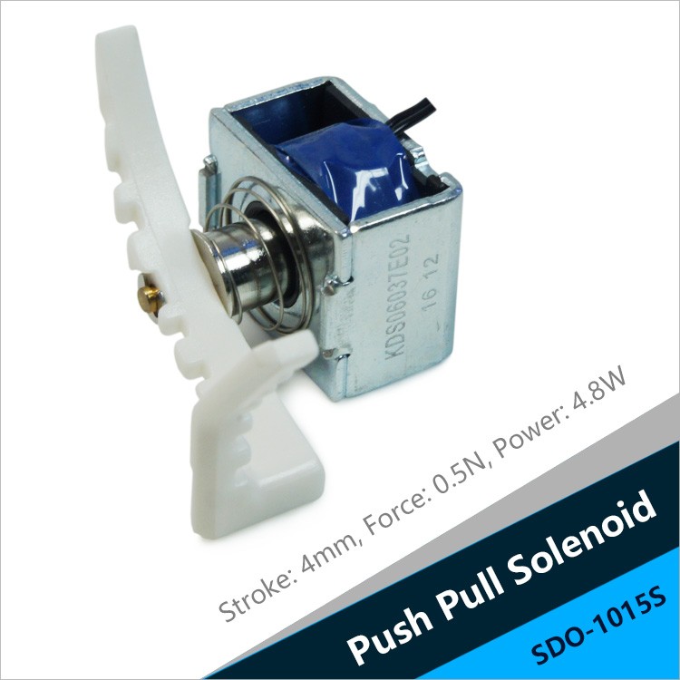 SDO-1015S Open Frame Linear Push Pull Solenoid For Vending Machine