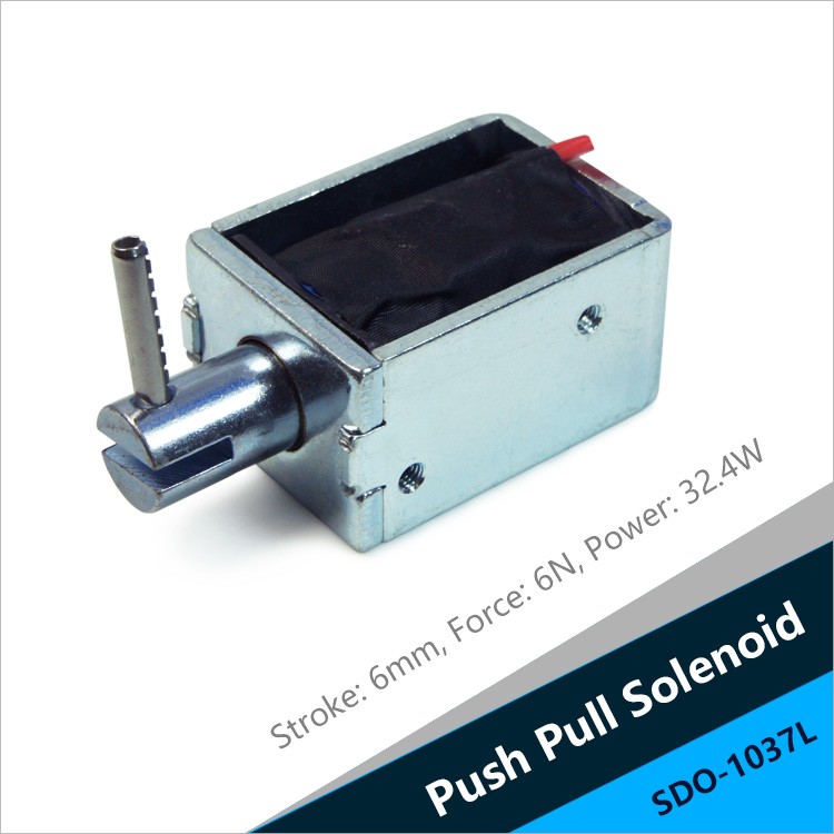 SDO-1037L Pull Solenoid For ATM Machines And Other Financial Equipment