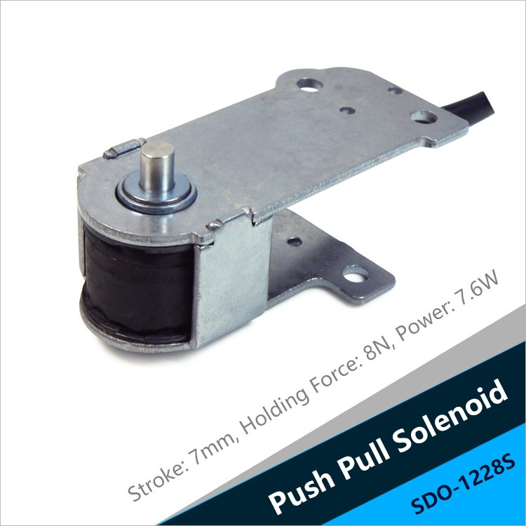 SDO-1228S Linear Push Pull Solenoid For Parking Gear Electronic Lock