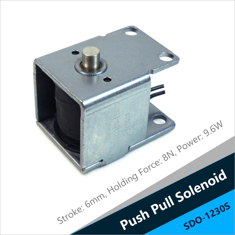 SDO-1230S Open Frame Push-pull Solenoid For Parking Gear Electronic Lock
