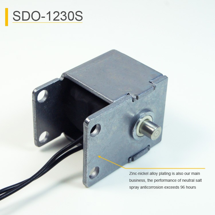 SDO-1230S Open Frame Push-pull Solenoid For Parking Gear Electronic Lock