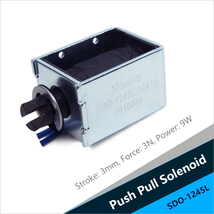 SDO-1245L Open Frame Linear Pull Solenoid For Advertising Carving Machine
