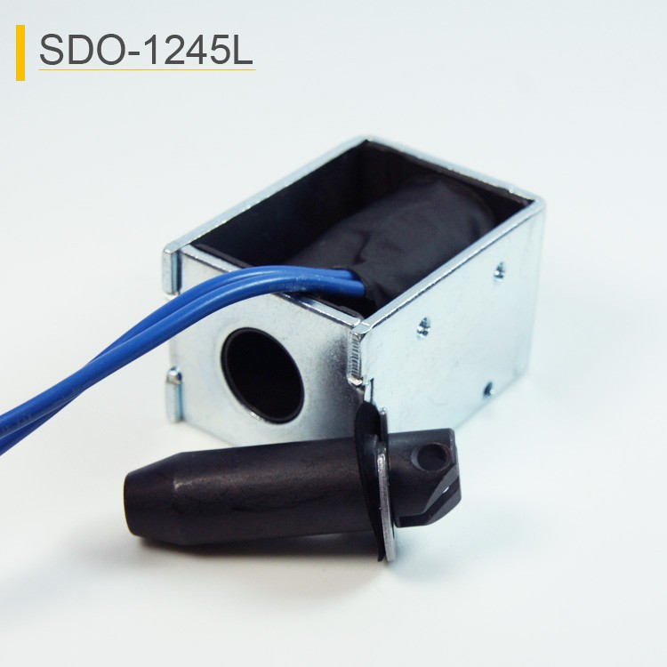 SDO-1245L Open Frame Linear Pull Solenoid For Advertising Carving Machine