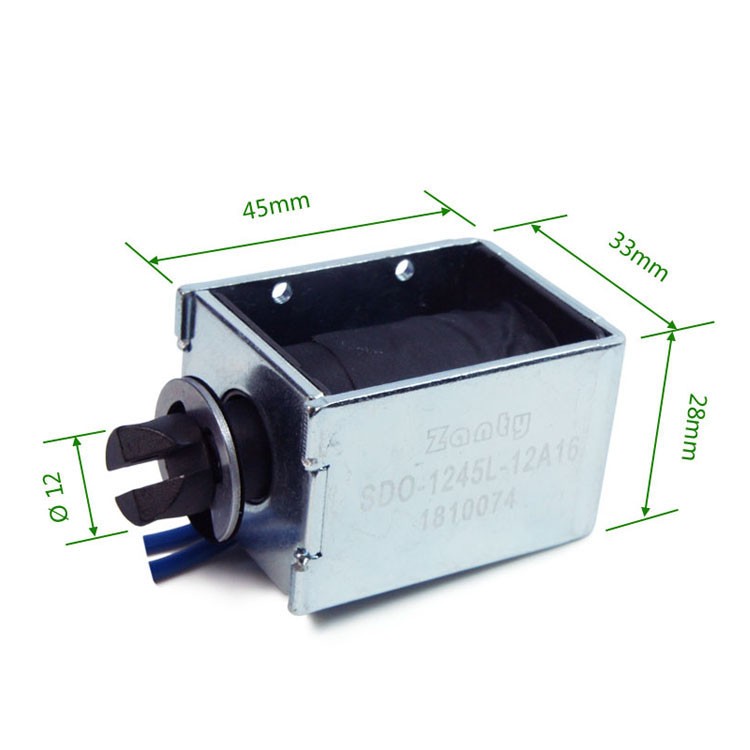 SDO-1245L Open Frame Linear Pull Solenoid For Advertising Carving Machine