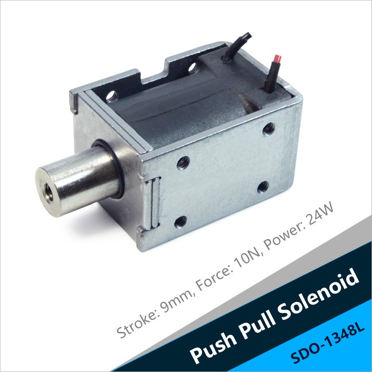 SDO-1348L Open Frame Pull Solenoid For Outdoor Smart Lock And Safety Locks