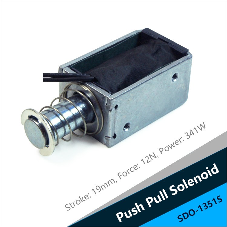 SDO-1351S Linear Push Solenoid For Electric Cabinet Protection Switch Of Power System