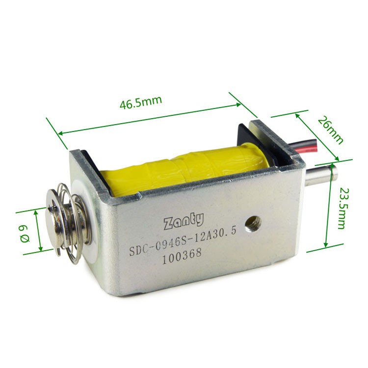 SDC-0946S Push Pull Linear Solenoid For Supermarket Cash Register Box
