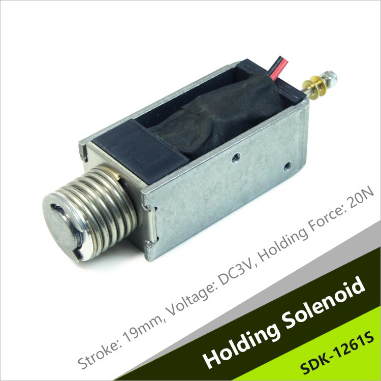 SDK-1261S Single Latching Push Solenoid For Electrical Cabinet Protection Switch
