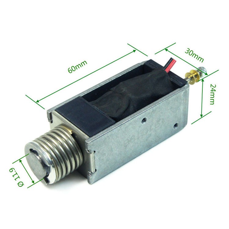 SDK-1261S Single Latching Push Solenoid For Electrical Cabinet Protection Switch